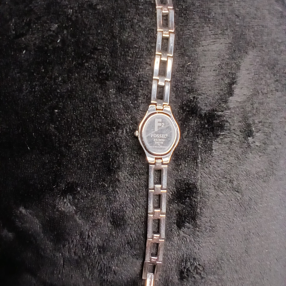 Bundle Of Fossil 2 Silver Watches with Blue Dial Es9090 Es9021 - Picture 9 of 14